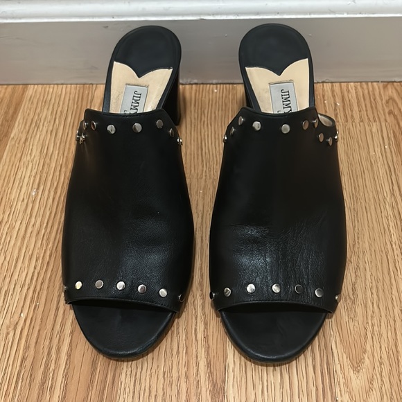 JIMMY CHOO Myla Rockstud leather sandal. Size 10 - Picture 2 of 6